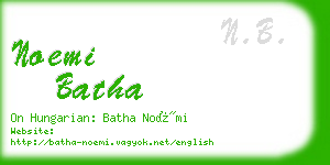 noemi batha business card